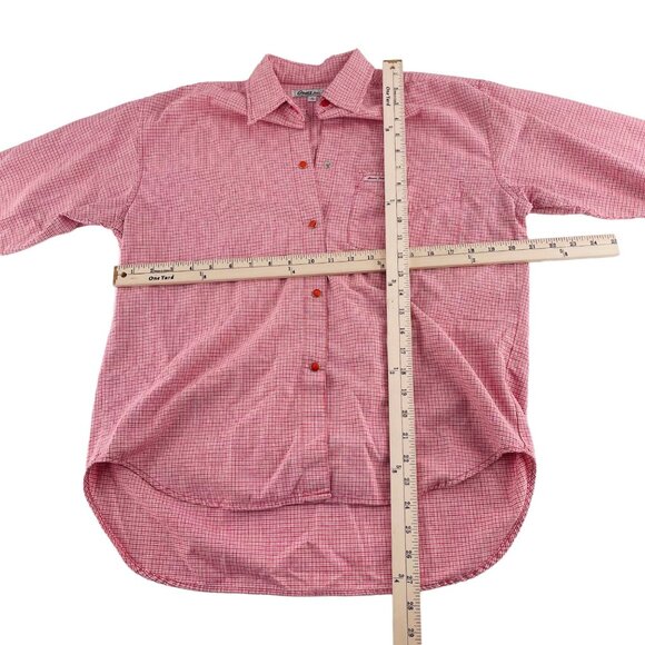 Guess Jeans USA Mens Size‎ Small Red Plaid Button-Down Shirt long Sleeves - Picture 4 of 5
